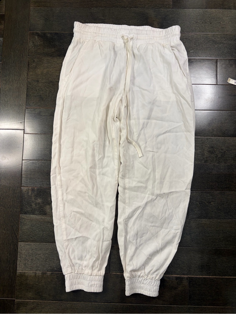 Cloth & Stone White Drawstring Jogger Pants Size Small